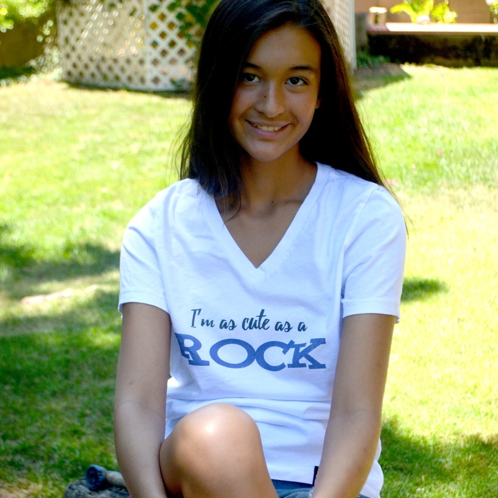 T-SHIRT: "I'm As Cute As A Rock"